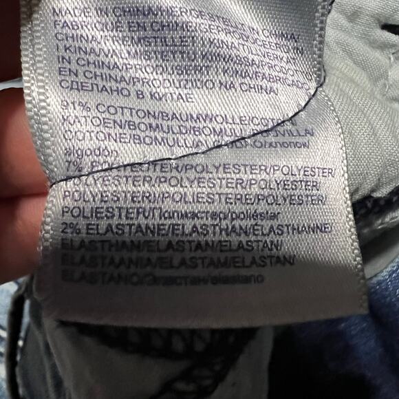 NYDJ Jeans Womens 14 (35x22) Capri High Rise Blue Denim Pants - Picture 6 of 10